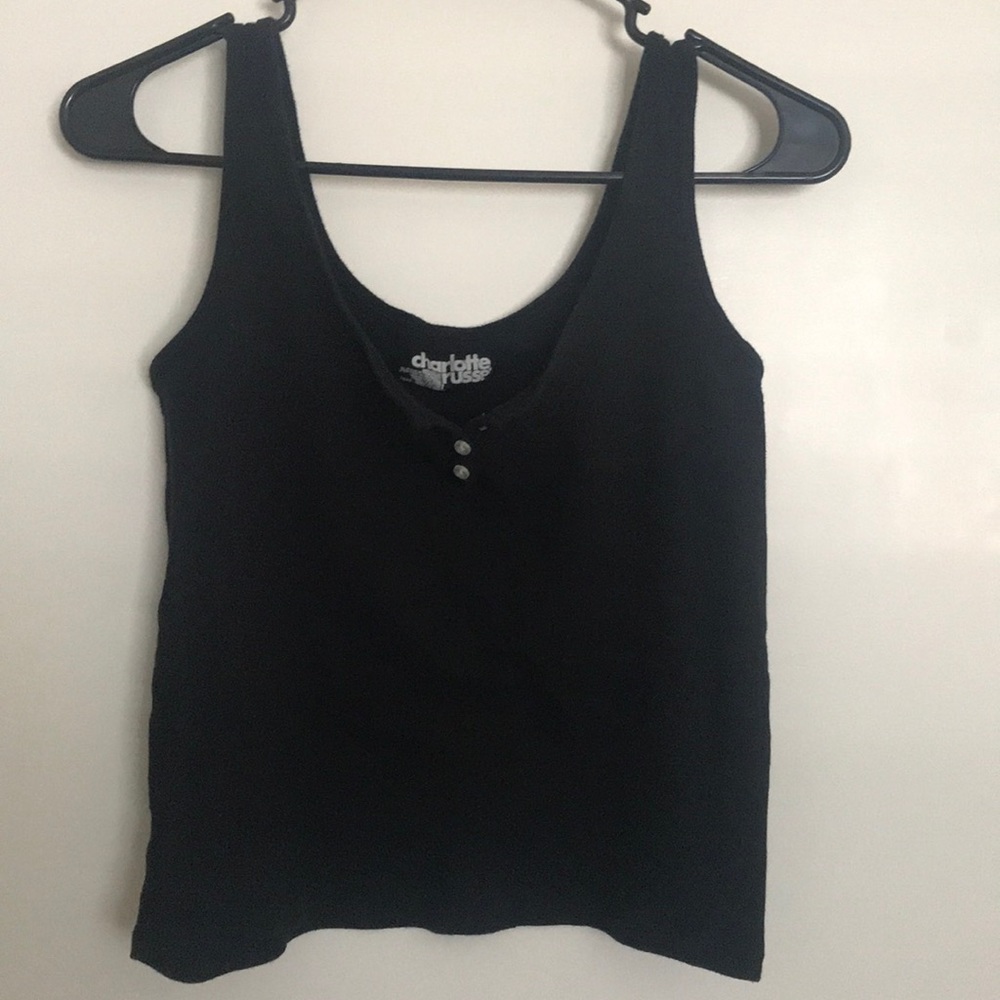 Charolette Russe — Black Tank Top  |  size: L